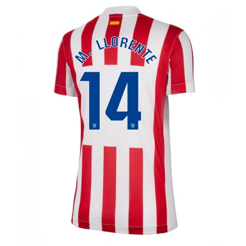 Maglia Calcio Atletico Madrid Marcos Llorente #14 Prima Divisa Donna 2025-26 Manica Corta